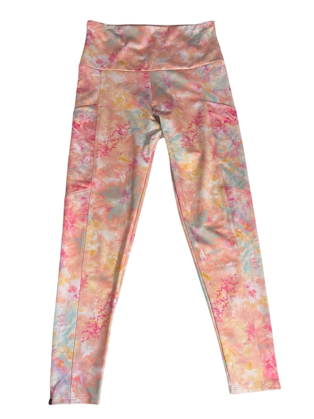 Onzie Size Medium Large Multicolor Tie Dye Leggings Athletic Gym Yoga Boho